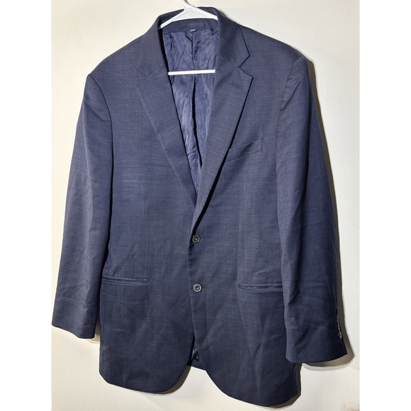 Jos. A. Bank 1905 Sport Coat 40R Navy Wool Blend Blazer‎ brrr Comfort Lined - Picture 1 of 16